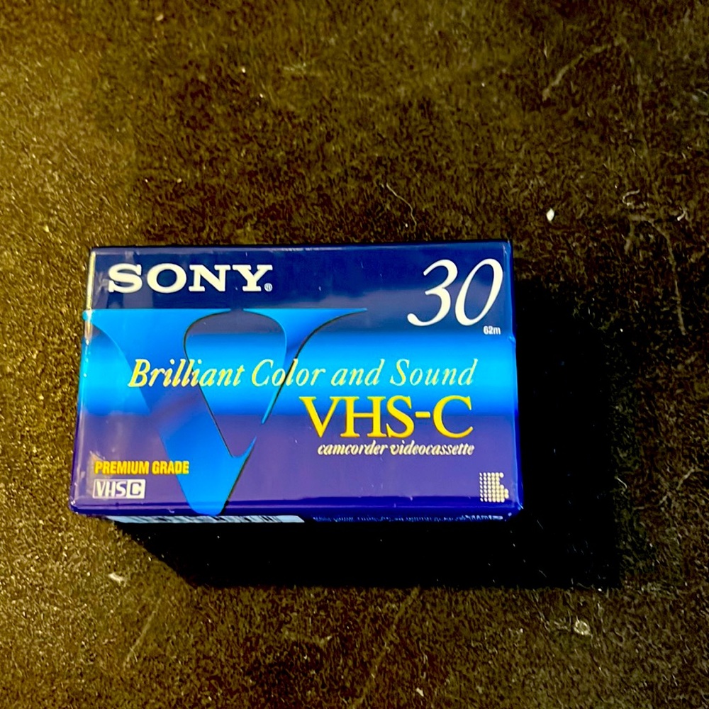 Sony VHS-C cassette - 30 minute